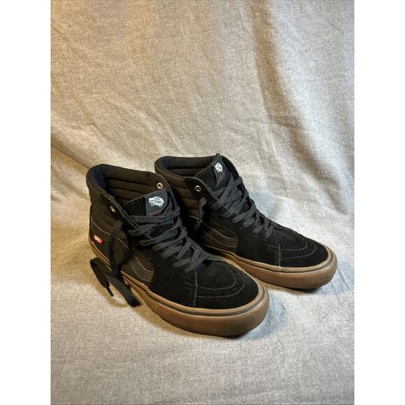 VANS Black And Gum Rubber PRO CLASSICS UltraCush Shoes OFF THE WALL M 10.5 - Picture 2 of 7